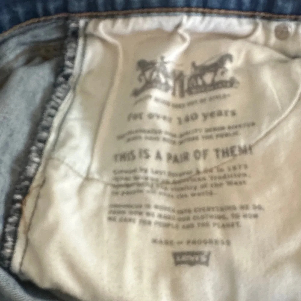 Vintage Levi’s Distressed Blue Jeans Denim Style 502 Sz 34x34 - Picture 10 of 10